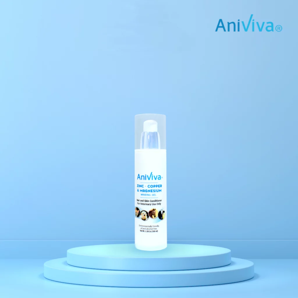 AniViva skin and coat conditioner for dogs, cats, horses, and all other animals